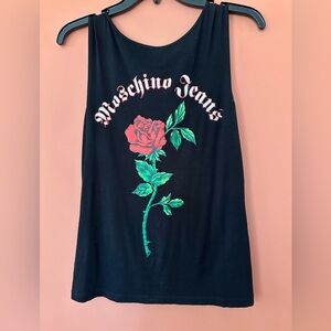 MOSCHINO ROSE FRINGE TOP. SIZE EU44